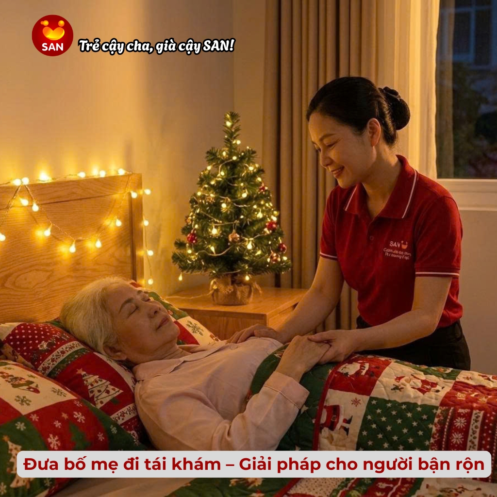 Dịch vụ đưa đón người già đi tái khám