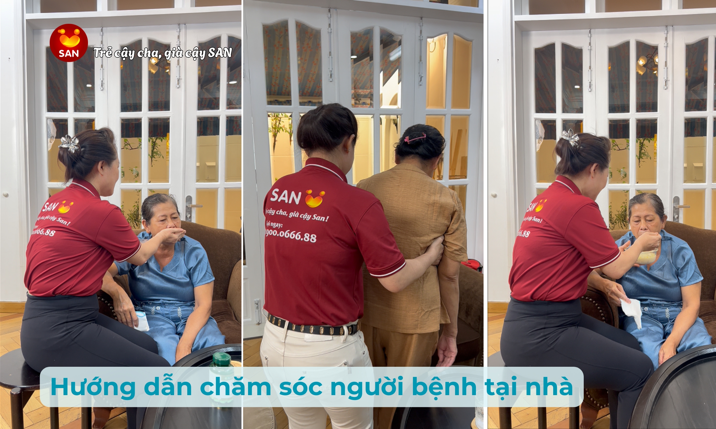 chăm sóc người già yếu tại nhà